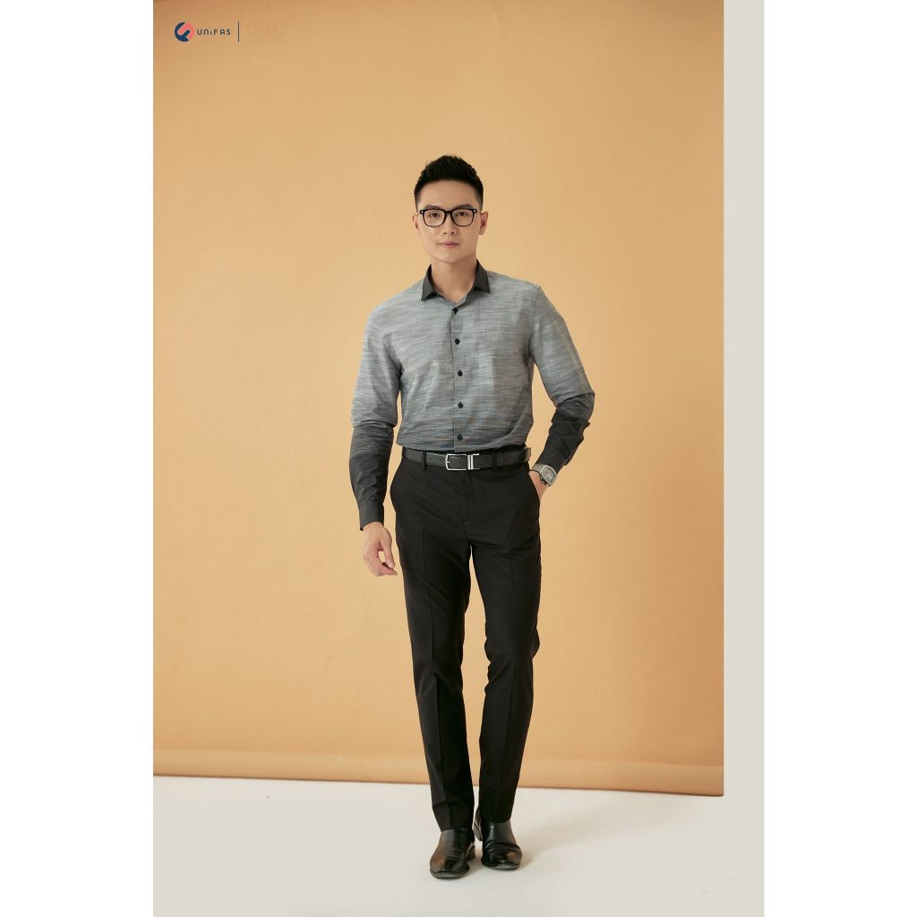 Áo sơ mi nam dài tay nam DGCs - Chất liệu cotton thoáng mát, thấm hút mồ hôi - SASDBB06M