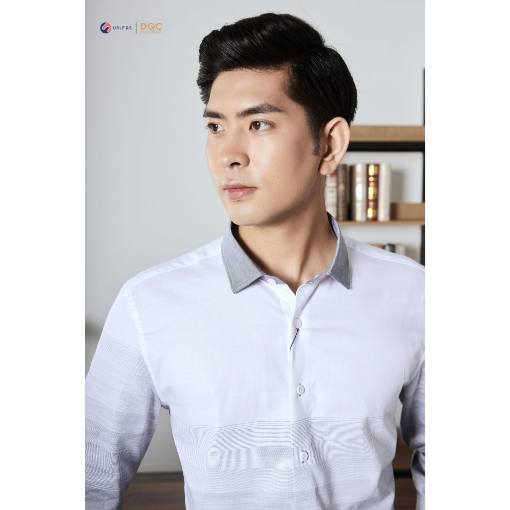 Áo sơ mi nam dài tay nam DGCs - Chất liệu cotton thoáng mát, thấm hút mồ hôi - SASDBB06M
