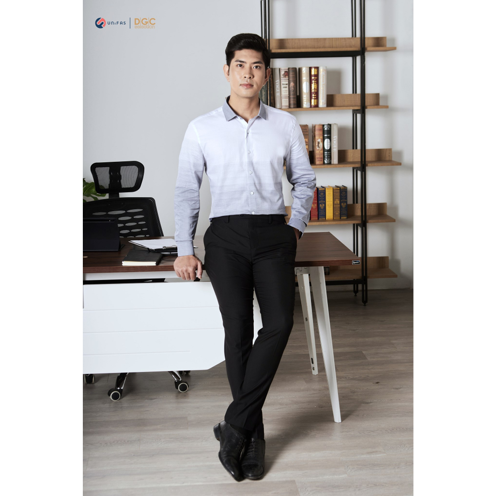 Áo sơ mi nam dài tay nam DGCs - Chất liệu cotton thoáng mát, thấm hút mồ hôi - SASDBB06M