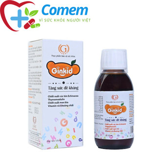 GINKID TĂNG SỨC ĐỀ KHÁNG-Hỗ trợ tăng cường sức đề kháng của trẻ