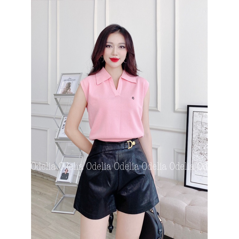 Áo montoghi cổ V nhẹ nhàng nữ tính Odelia, áo sát nách - A7031