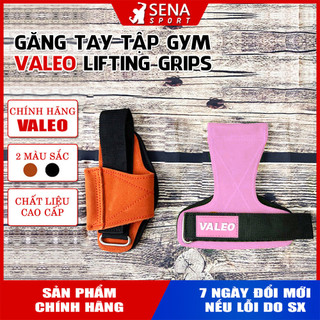 Dây Kéo Lưng Kết Hợp Găng Tay Tập Gym Lifting Grips Chính hãng VALEO rất dày và êm tay