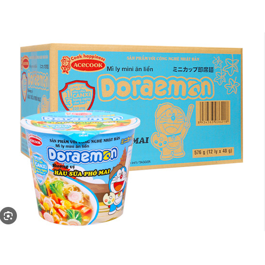 Mì ly Doraemon hàu sữa phô mai