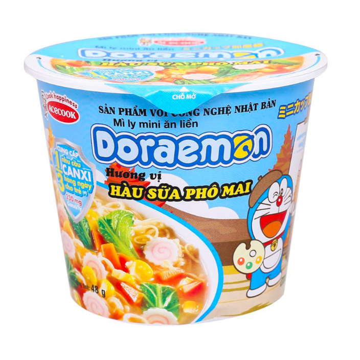 Mì ly Doraemon hàu sữa phô mai
