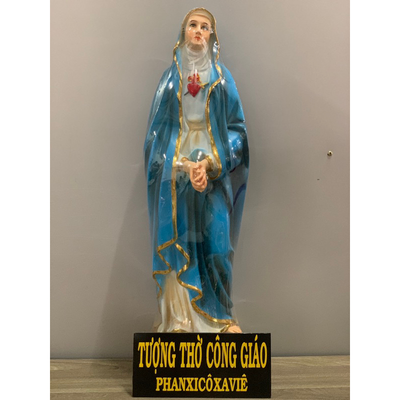 Tượng Mẹ Sầu Bi 50cm Thiếp Vàng.