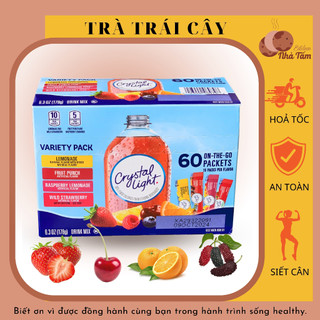 Bột pha nước trái cây không đường crystal light