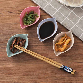 [siêu rẻ ] SET 5 Chén Đĩa Đựng Gia Vị Nước Chấm Làm Từ Lúa Mạch Hình Chiếc Lá