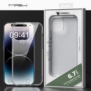 Ốp lưng trong suốt silicon tpu cho iphone 15 / iphone 15 plus/ iphone 15 pro/ iphone 15 promax mipow soft transparent