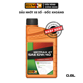 Dầu nhớt xe máy Rymax Motrax 4T SAE 10W/40 (0.8L-1L)