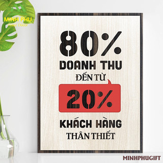 Tranh treo tường Gỗ trang trí phòng tạo động lực được làm bằng gỗ mdf phủ venner 2 lớp cao cấp thiết kế nội dung theo yê
