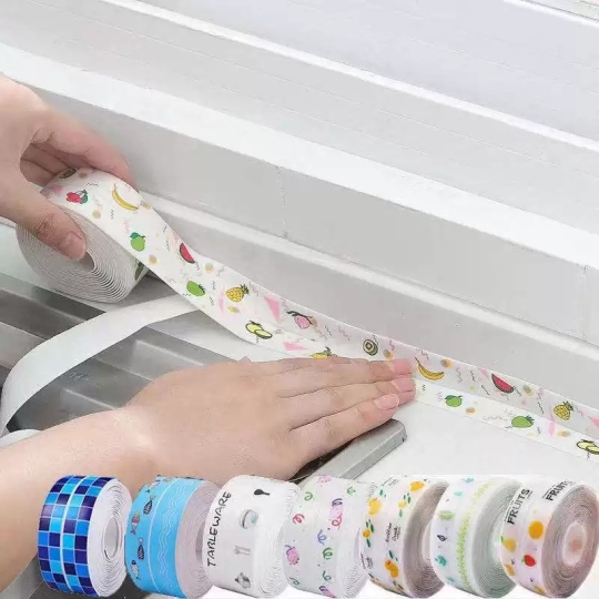 CUỘN KEO DÁN RON, MÉP VIỀN - KEO TRONG, XỐP NỈ CHỐNG THẤM NHÀ BẾP, LAVABO