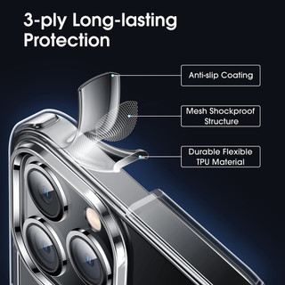 Ốp lưng trong suốt kính cường lực mipow tempered transparnet iphone 15 / 15 plus/ iphone 15 pro/ iphone 15 promax