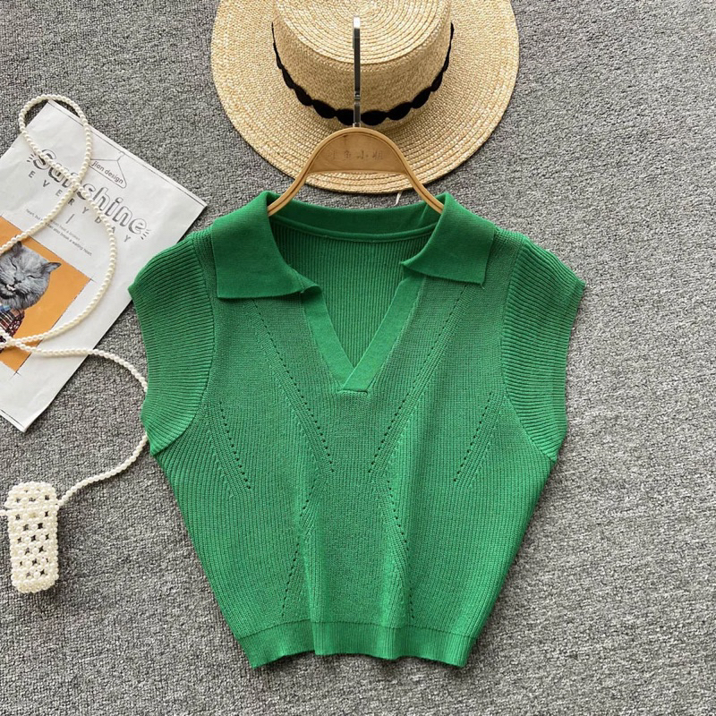 Áo polo nữ thanh lịch Knit Polo Shirt