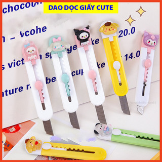 Dao Rọc giấy mini nhiều hình ngộ nghĩnh dễ thương, dao dọc giấy cute tiện lợi dễ thương