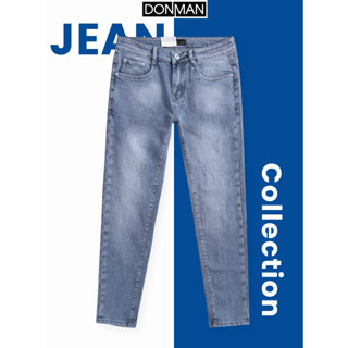 Quần jean nam DONMAN xước nhẹ tạo điểm nhấn, form regular fit tôn dáng dễ mặc QJN02