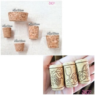 [Nhiều size]🎀Set 5 NÚT BẦN CHAI THỦY TINH/CHAI RƯỢU🎀