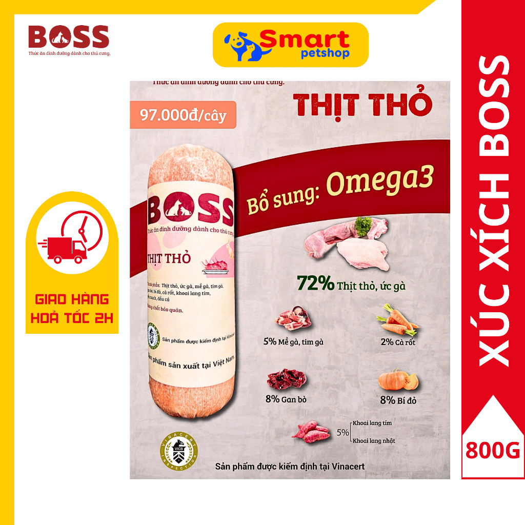 Thức Ăn Tươi Cho Chó Mèo - Raw Food 800G