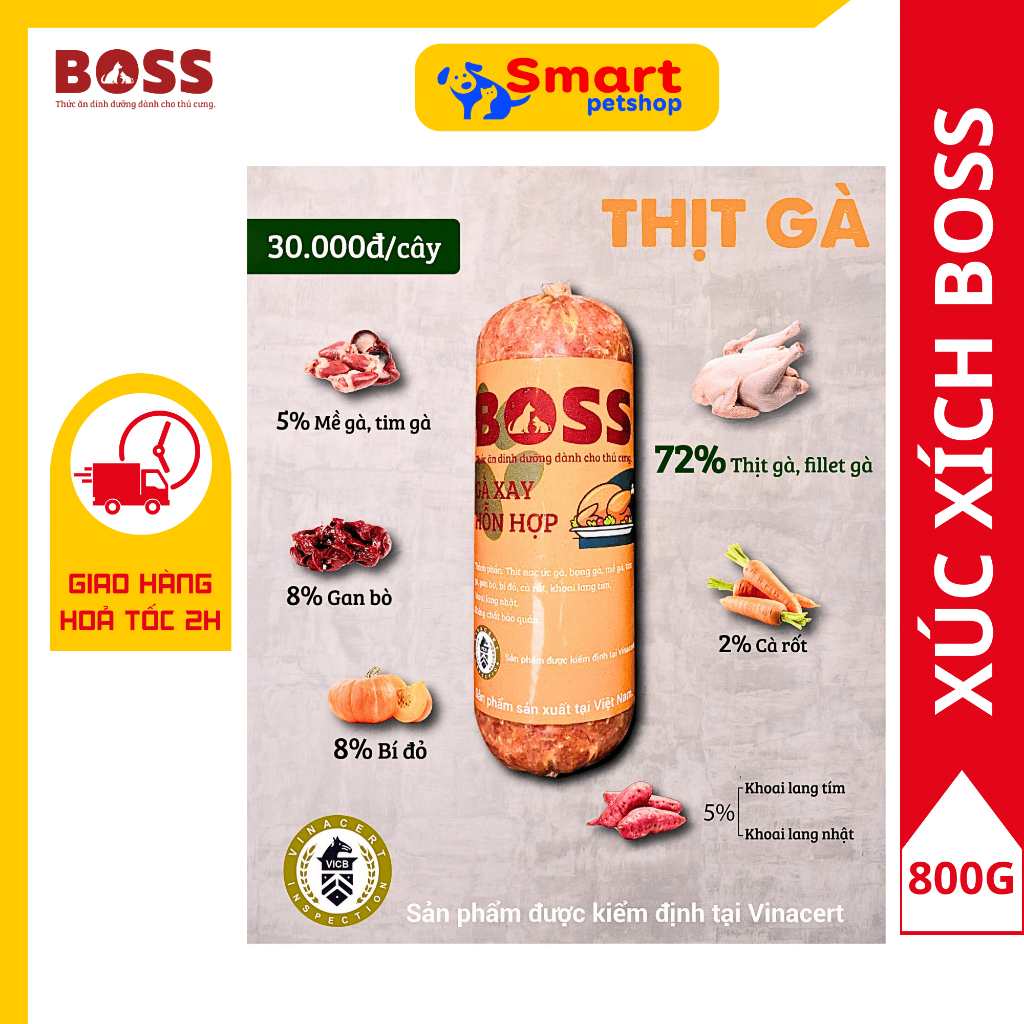 Thức Ăn Tươi Cho Chó Mèo - Raw Food 800G