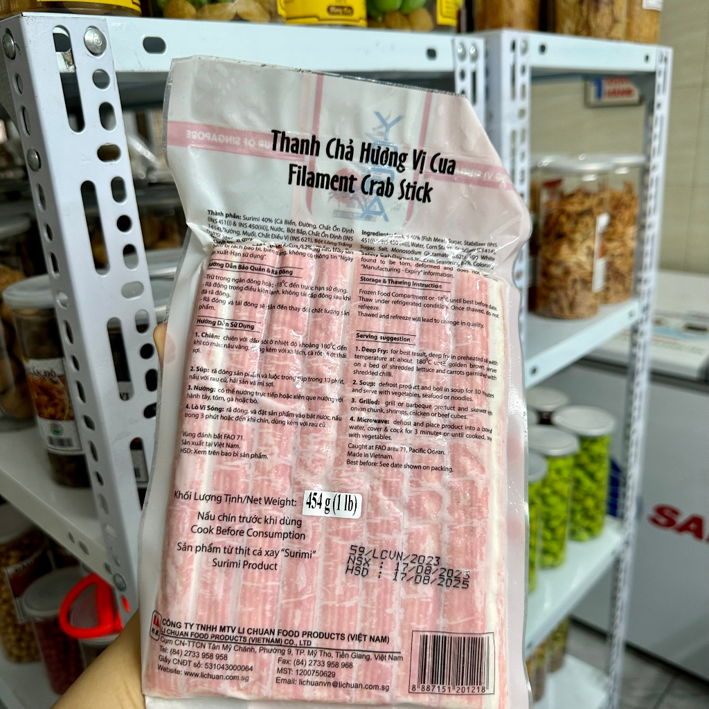 Thanh cua Lichuan thơm ngon, tiện lợi