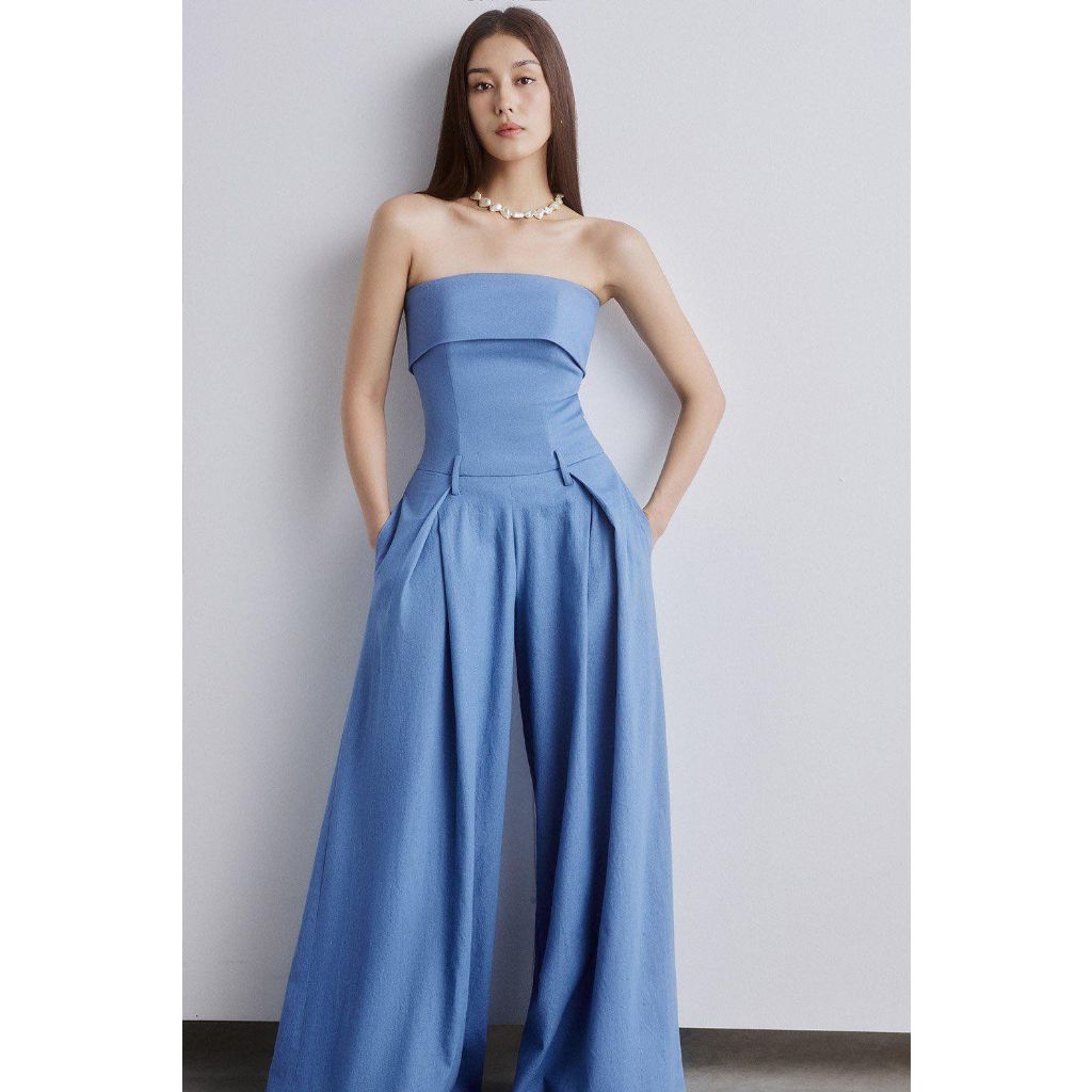 REINA - Levera Denim Jumpsuit