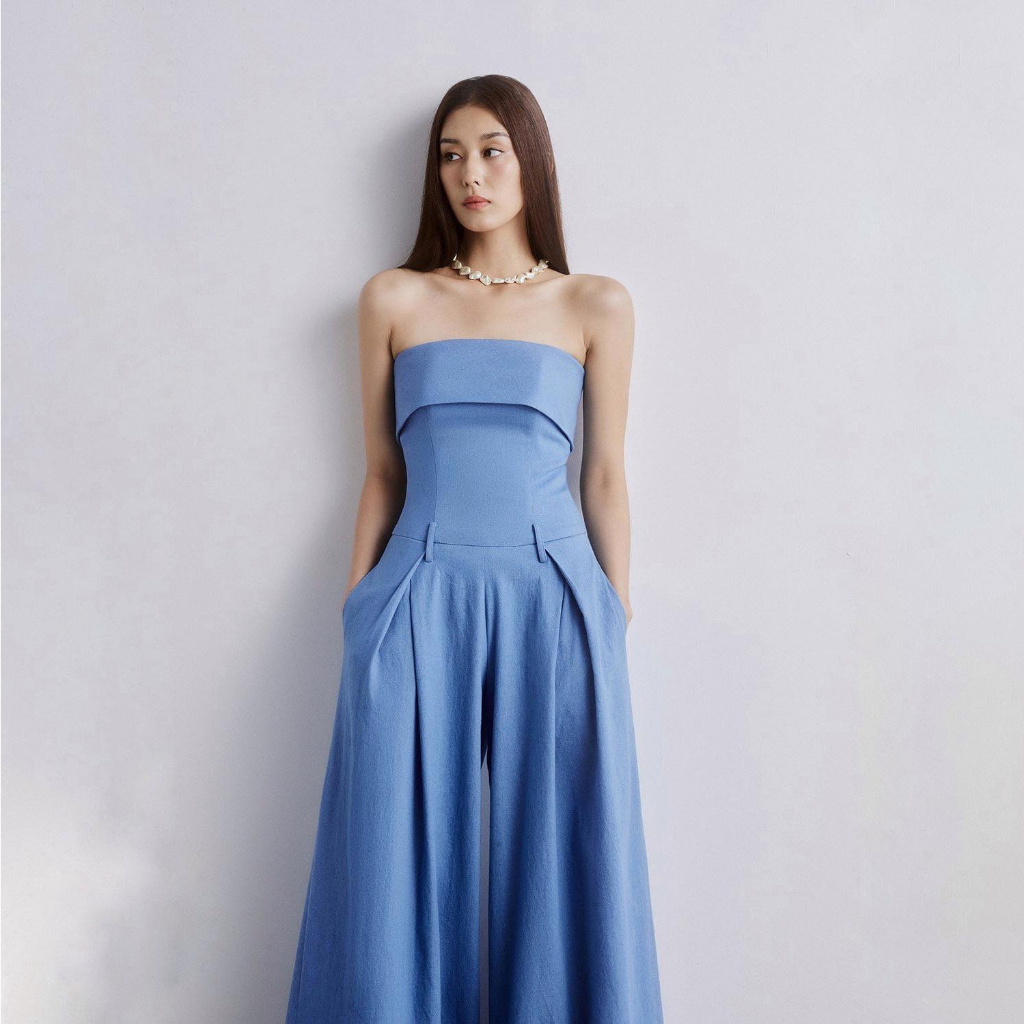 REINA - Levera Denim Jumpsuit