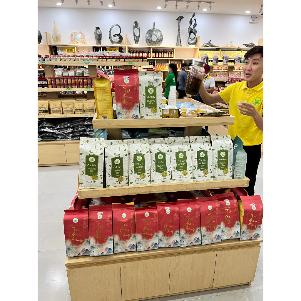 Chè Dây Hoàng Gia Phiên Bản Mới 300g - Hỗ Trợ Đau Dạ Dày Khuẩn HP Giảm Ợ Hơi Ợ Chua