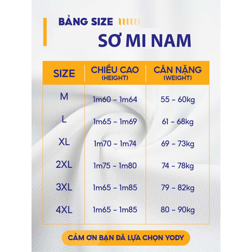 Áo sơ mi nam ngắn tay công sở YODY vải lụa nến cao cấp khô thoáng giữ form SNM5005