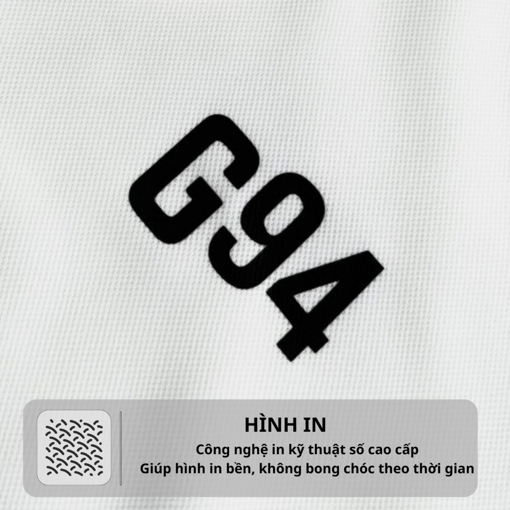 Áo thun Polo GẤU 194 vải cá sấu mè, co dãn 4 chiều dày dặn form gerular fit - PL Mè G94