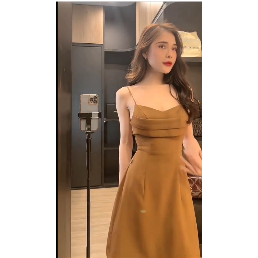 Set Áo Blazer Croptop Dáng Ngắn Kèm Váy 2 Dây S64