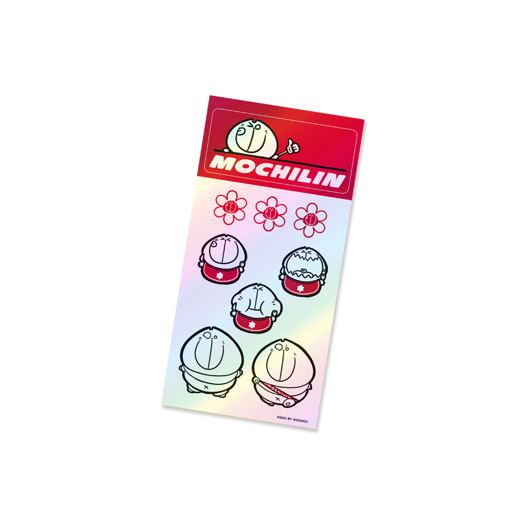 Bộ sticker Mèo Mốc - Mochilin (gồm 9 mẫu nhãn dán)