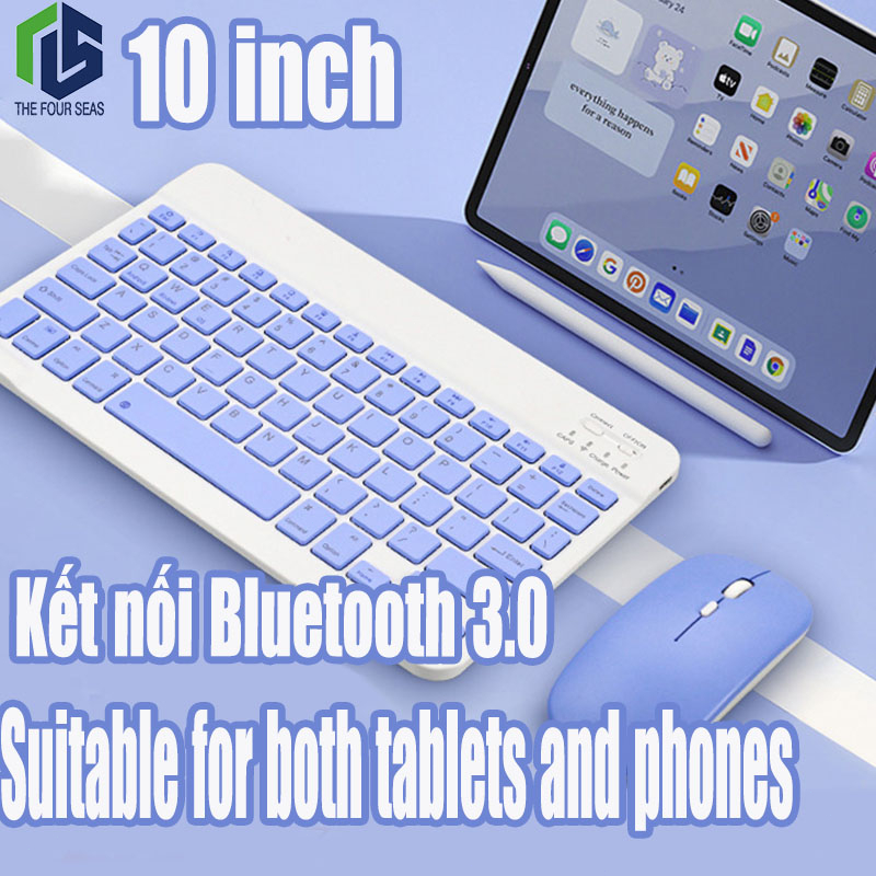 Bàn phím không dây Bluetooth cho Android iOSWindows Chuột không dây Sạc USB Kết nối tốt Bộ bàn phím chuột không dây