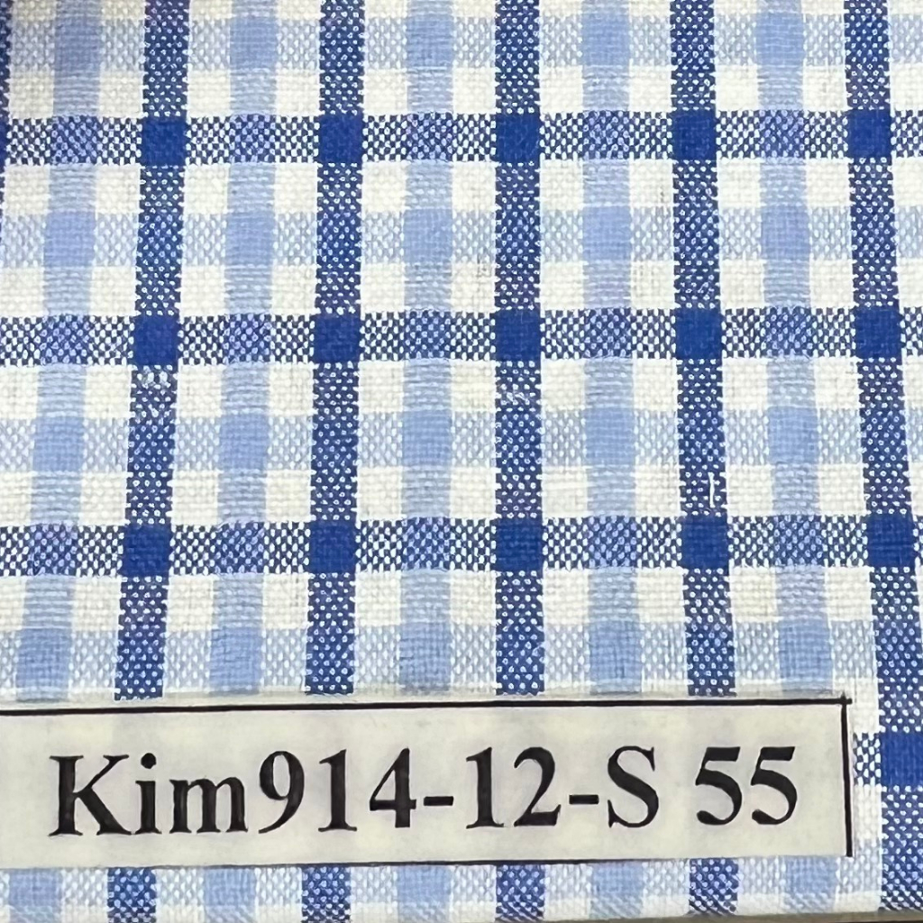 Vải Caro thời trang công sở Kim Vũ phù hợp may áo sơ mi nam nữ