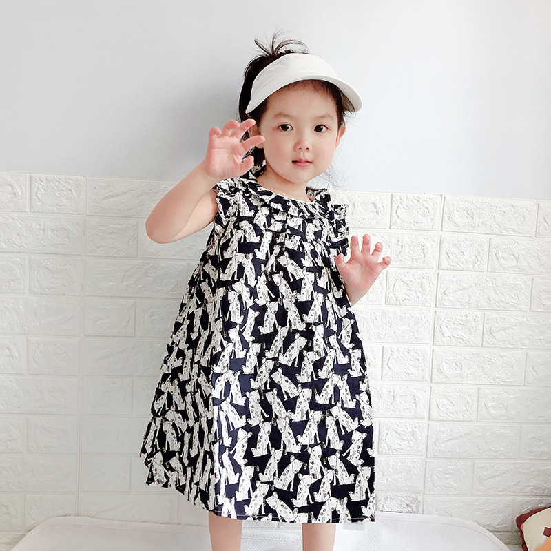 Đầm bé gái ALL THE BABY vải cotton 9 tháng - 3 tuổi