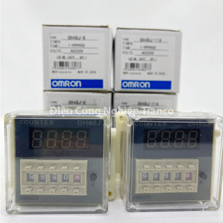 ( Tặng kèm đế ) Bộ đếm thời gian DH48J-8 8 chân tròn DH48J-11A 11 chân tròn