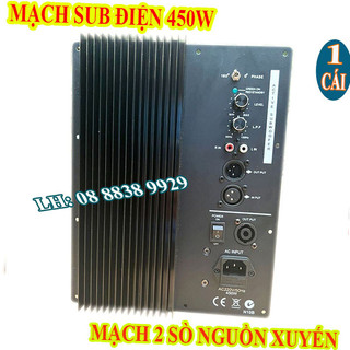 Mạch kéo loa sub siêu trầm 450w nguồn xuyến 4 sò cao cấp - giá 1 mạch