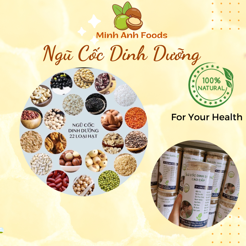 Bột ngũ cốc dinh dưỡng 18 loại hạt Minh Anh cho bà bầu