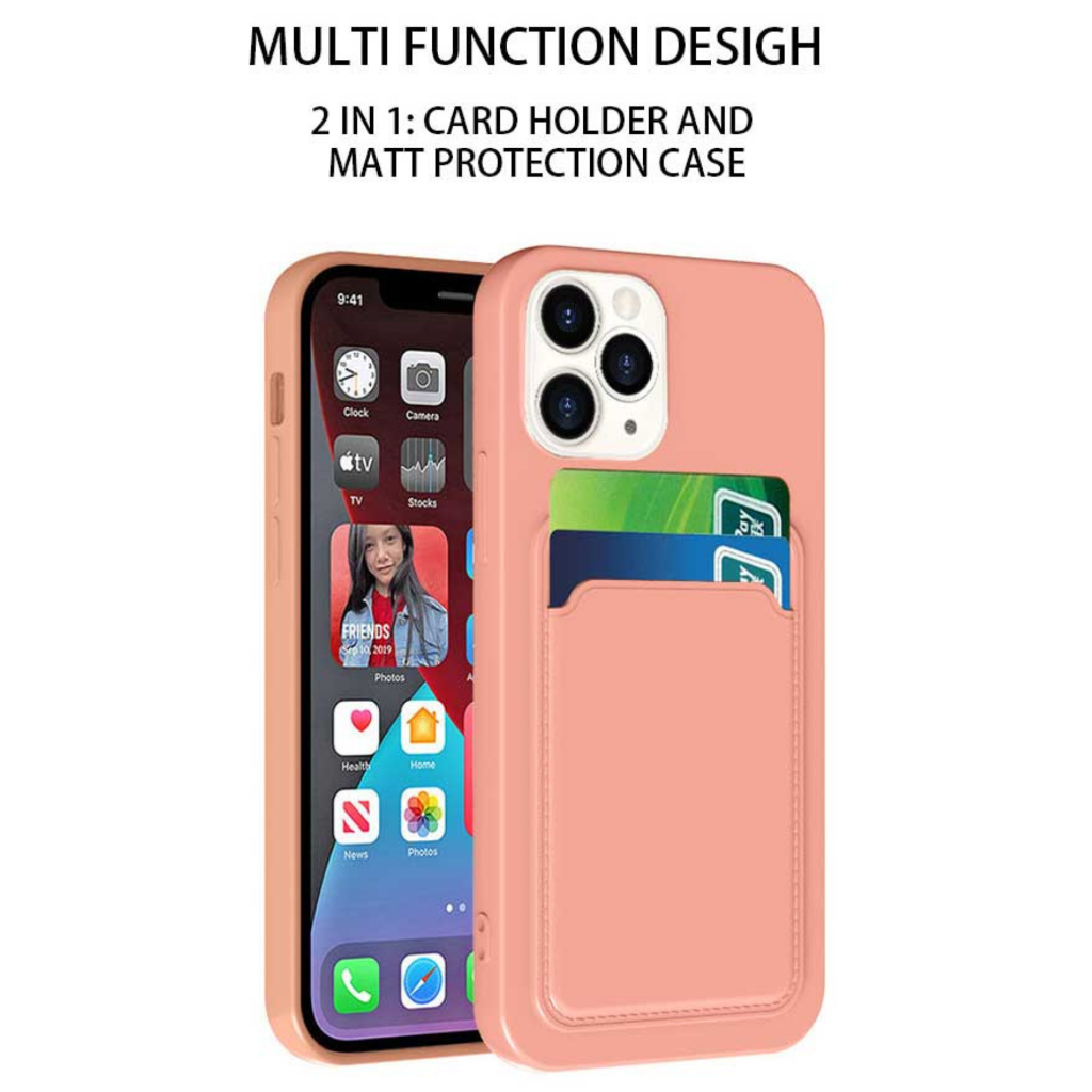 Ốp Lưng Case Bằng Da Kiêm Ví Đựng Thẻ Dành Cho iPhone 15 Pro Max / iPhone 15 Pro, MIPOW CARD BAG TPU LEATHER CASE