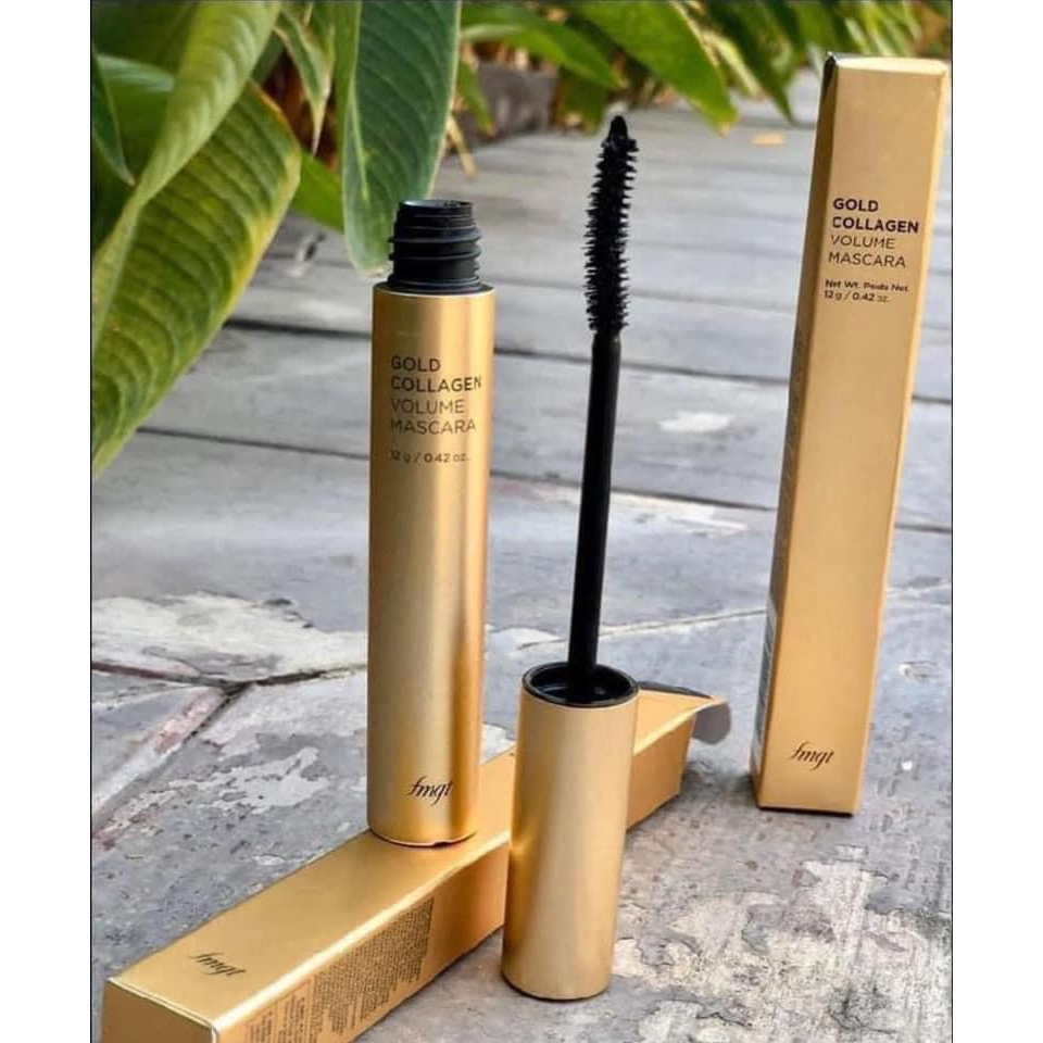 Mascara Dưỡng Mi, Làm Cong Và Dày Mi The Face Shop fmgt Gold Collagen Volume Mascara 12g