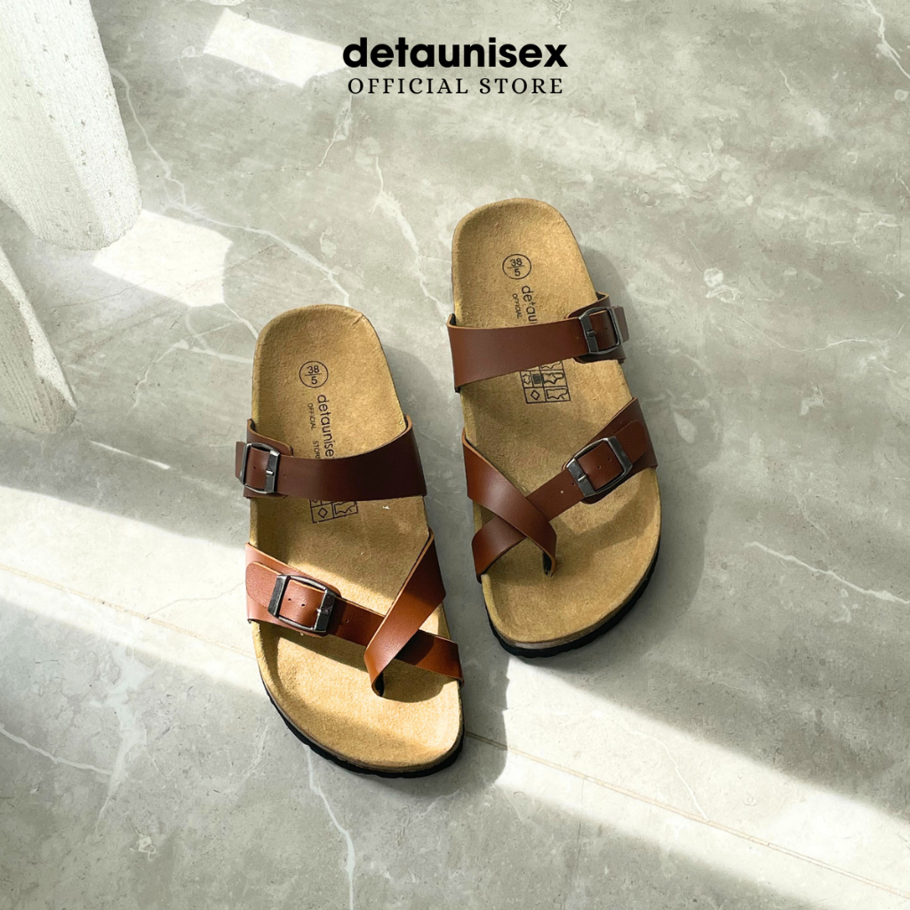 Giày dép đế trấu xỏ ngón nam nữ Detaunisex thời trang Birken cực xinh -  thấm hút mồ hôi chân - DETA22