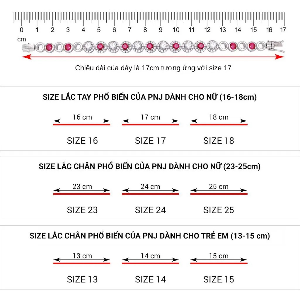 Lắc tay bạc Ý PNJSilver XMXMK060010