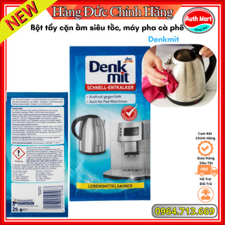 [FREESHIP] -  Bột tẩy cặn ấm siêu tốc, máy pha cà phê…Denkmit