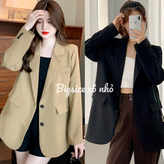 Áo Khoác Blazer Nữ Tay Dài Thời Trang Bigsize,Áo Vest Nữ Màu Đen Nâu Tây Phong Cách Hàn Quốc VET6