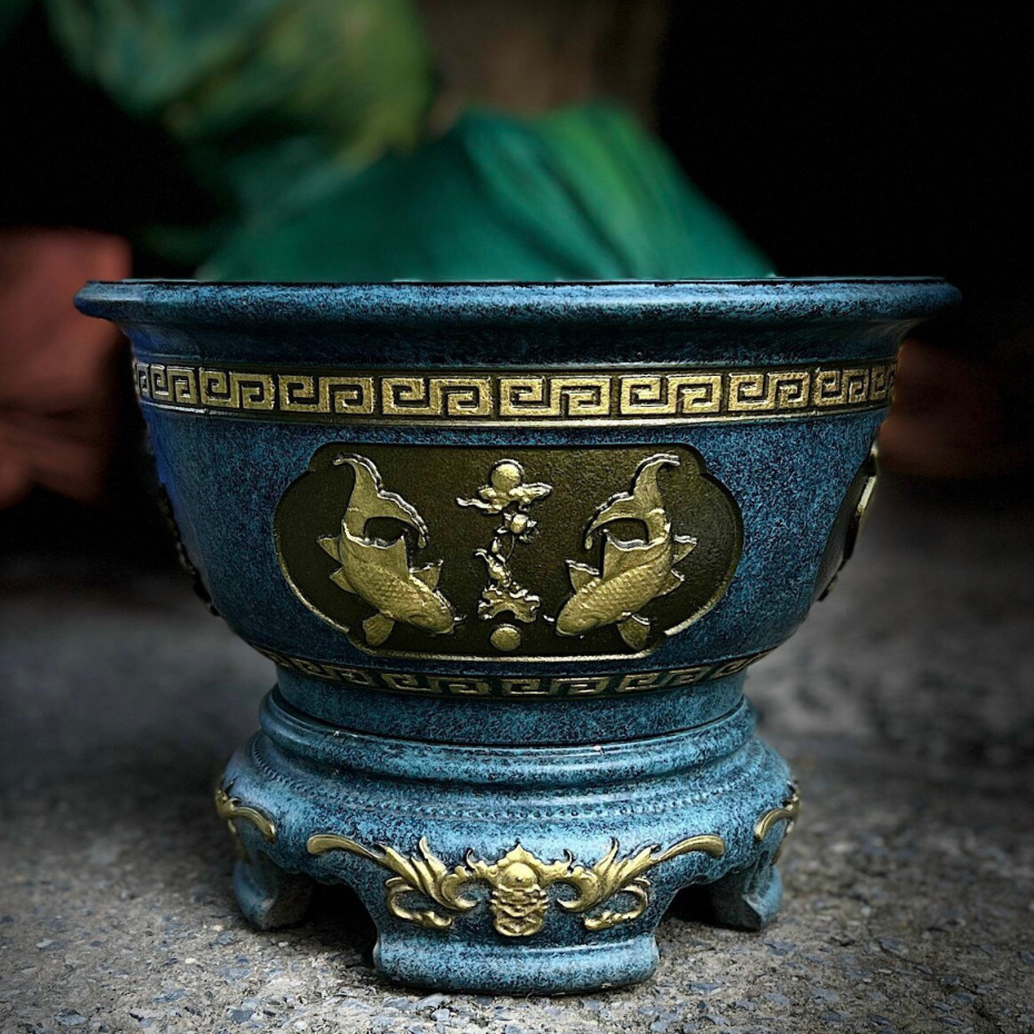 Khuôn Đúc Chậu Tròn Rộng 50cm Hàng Việt,Nhựa ABS,Dày Dặn