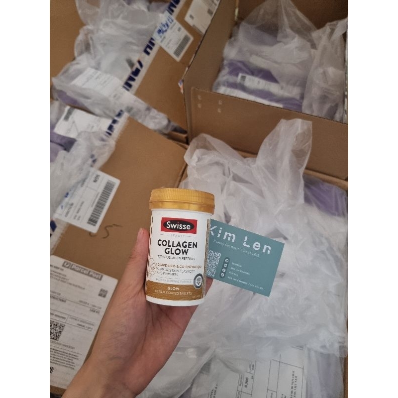 Collagen Swisse căng bóng, chống lão hóa dạng bột, viên