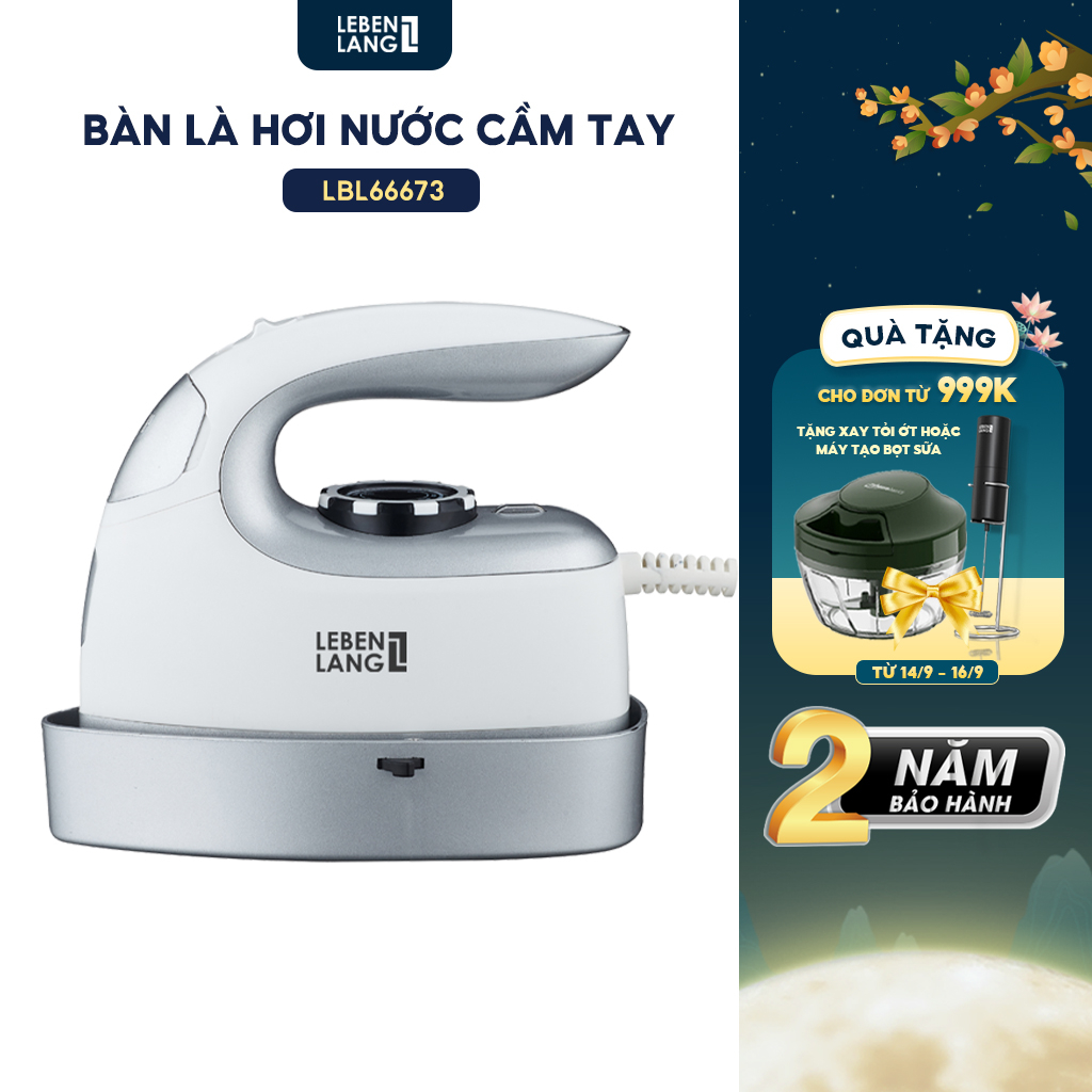 Bàn là hơi nước LEBENLANG LBL5287, mặt là phủ gốm, làm nóng nhanh trong 35s, bảo hành 2 năm – hàng chính hãng