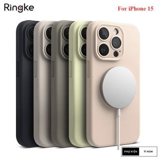 Ốp lưng iphone 15 pro max/ 15 pro/ 15 plus/ 15 ringke silicone magnetic