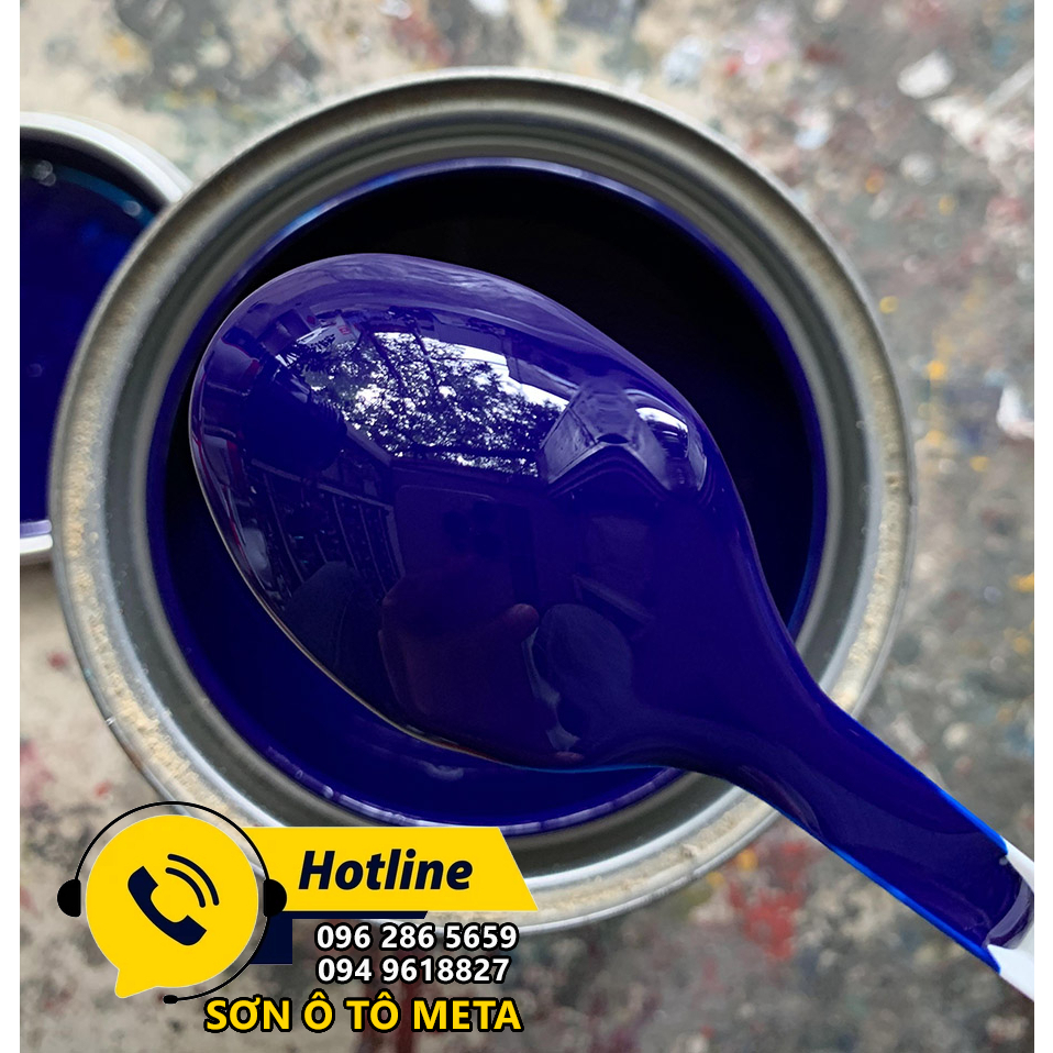 Sơn 1K màu Xanh dương hãng Autopaint lon 1 Lít