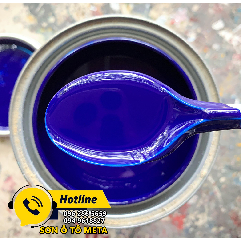 Sơn 1K màu Xanh dương hãng Autopaint lon 1 Lít