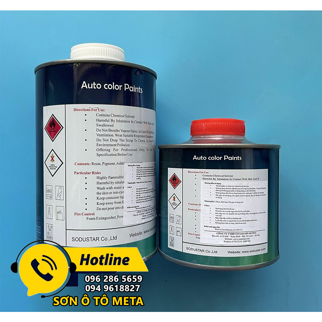 Dầu bóng 2k MIX và đông cứng MIX sơn ô tô xe máy