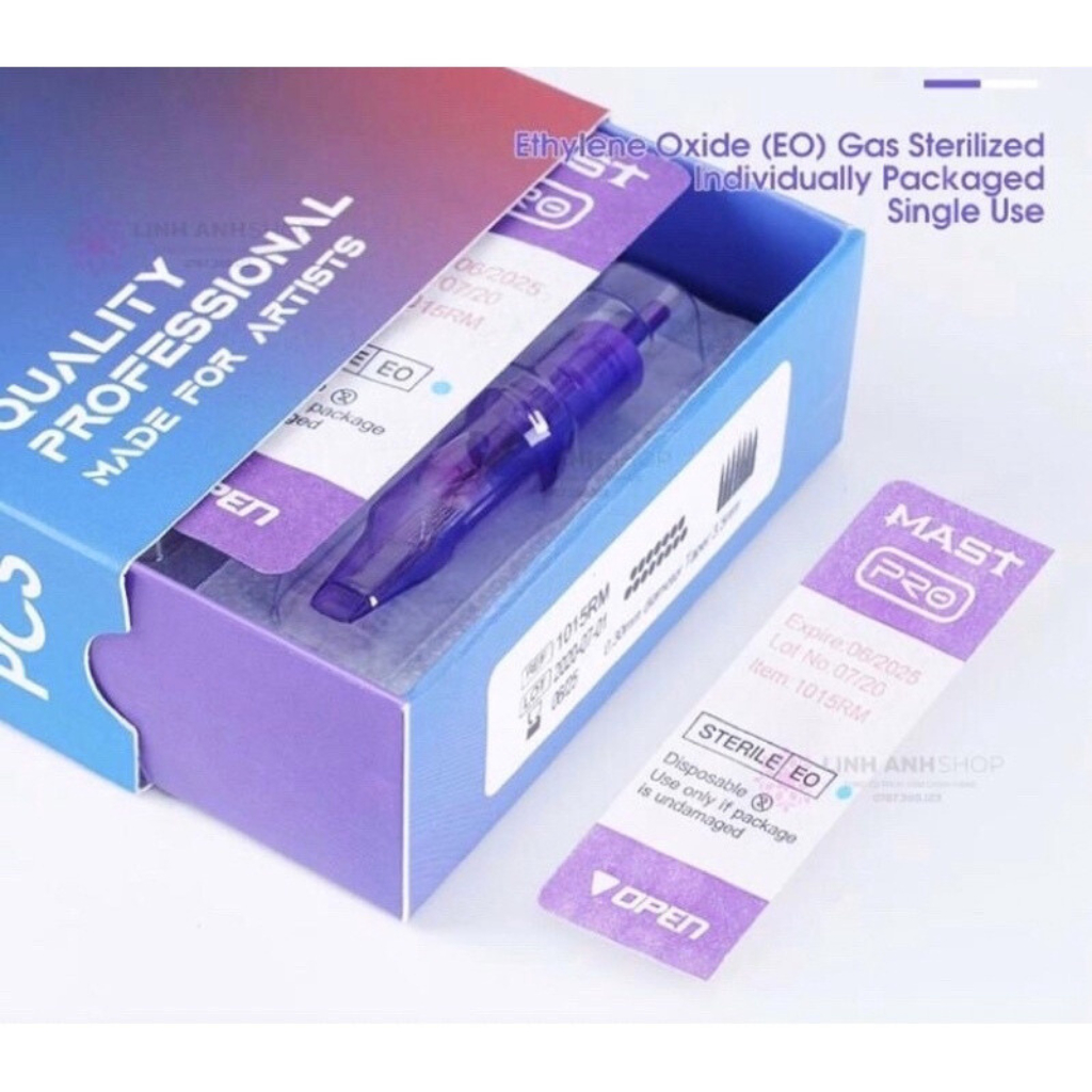 Kim 1 Máy Pen Mast Pro Tím Chính Hãng, Kim Máy Pen Siêu Bén Trong Phun Xăm